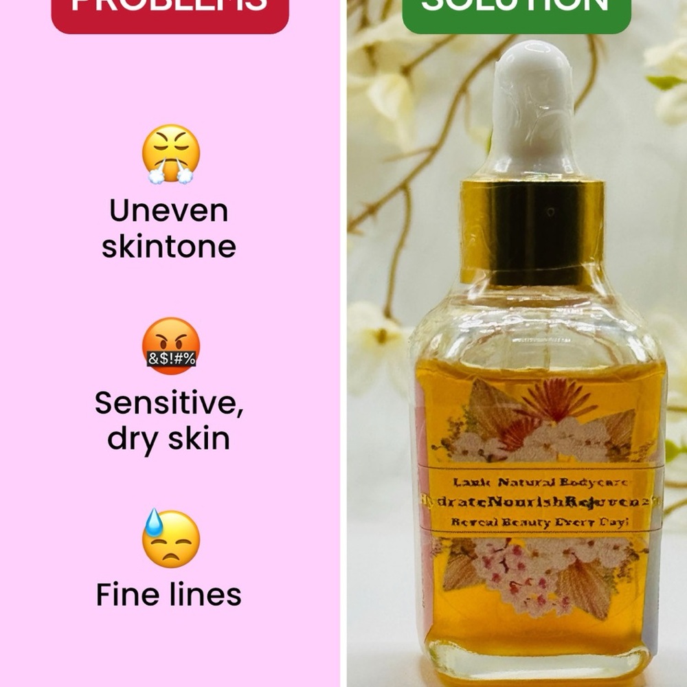 Bakuchiol Face and Neck Hydrating Oil Serum to Hydrate, Nourish & Rejuvenate